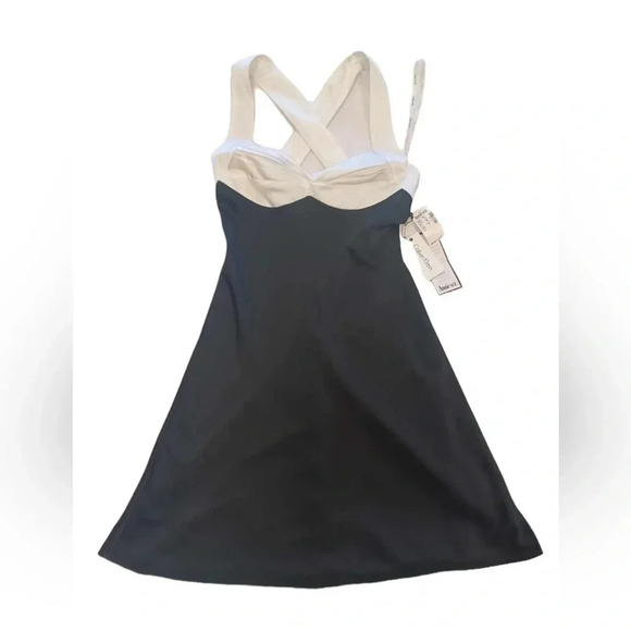 Calvin  Klein Formal Black & White Mini Dress Size 8 - Picture 5 of 9